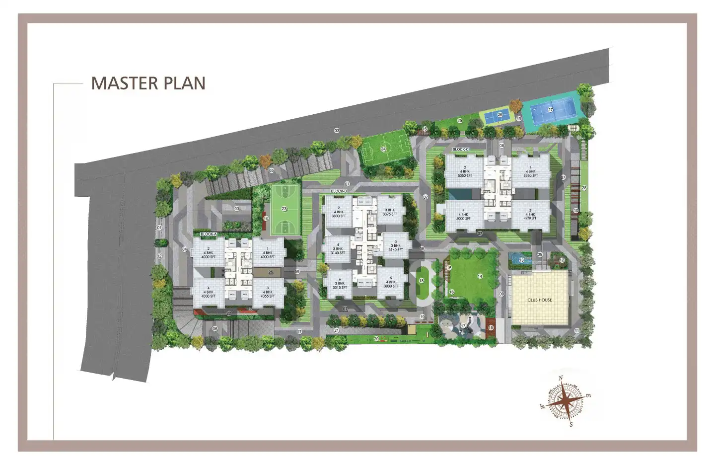Agami Legends master plan layout Kalanagar Bandra East